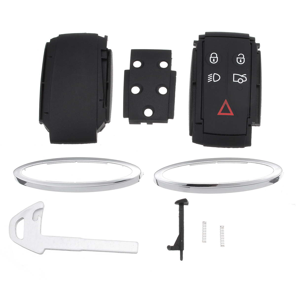 5-Buttons-Remote-Keyless-Fob-Case-Shell-with-Uncut-Key-Blade-For-Jaguar-XF-XK-XKR-1766703
