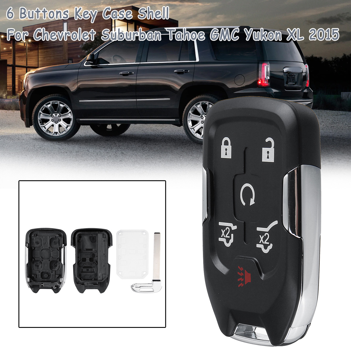 6-Buttons-Car-Smart-Remote-Key-Case-Shell-For-Chevrolet-SuburbanTahoeGMC-Yukon-XL-2015-1559797