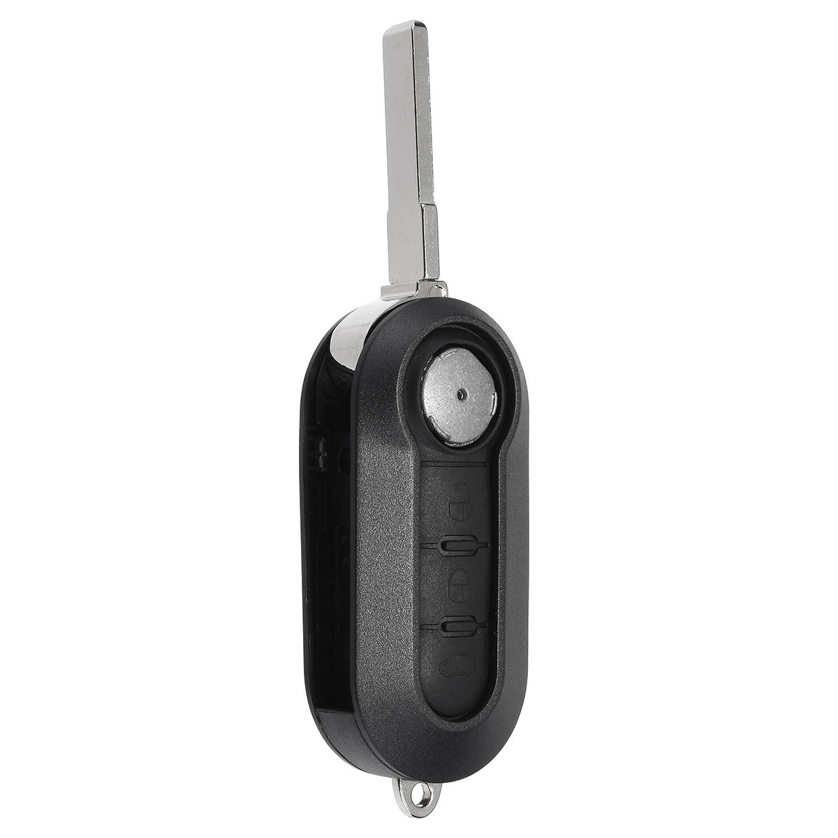 Car-3-Buttons-Remote-Flip-Key-Cover-Case-Shell-w-Blade--Battery-For-Fiat-500-1228618