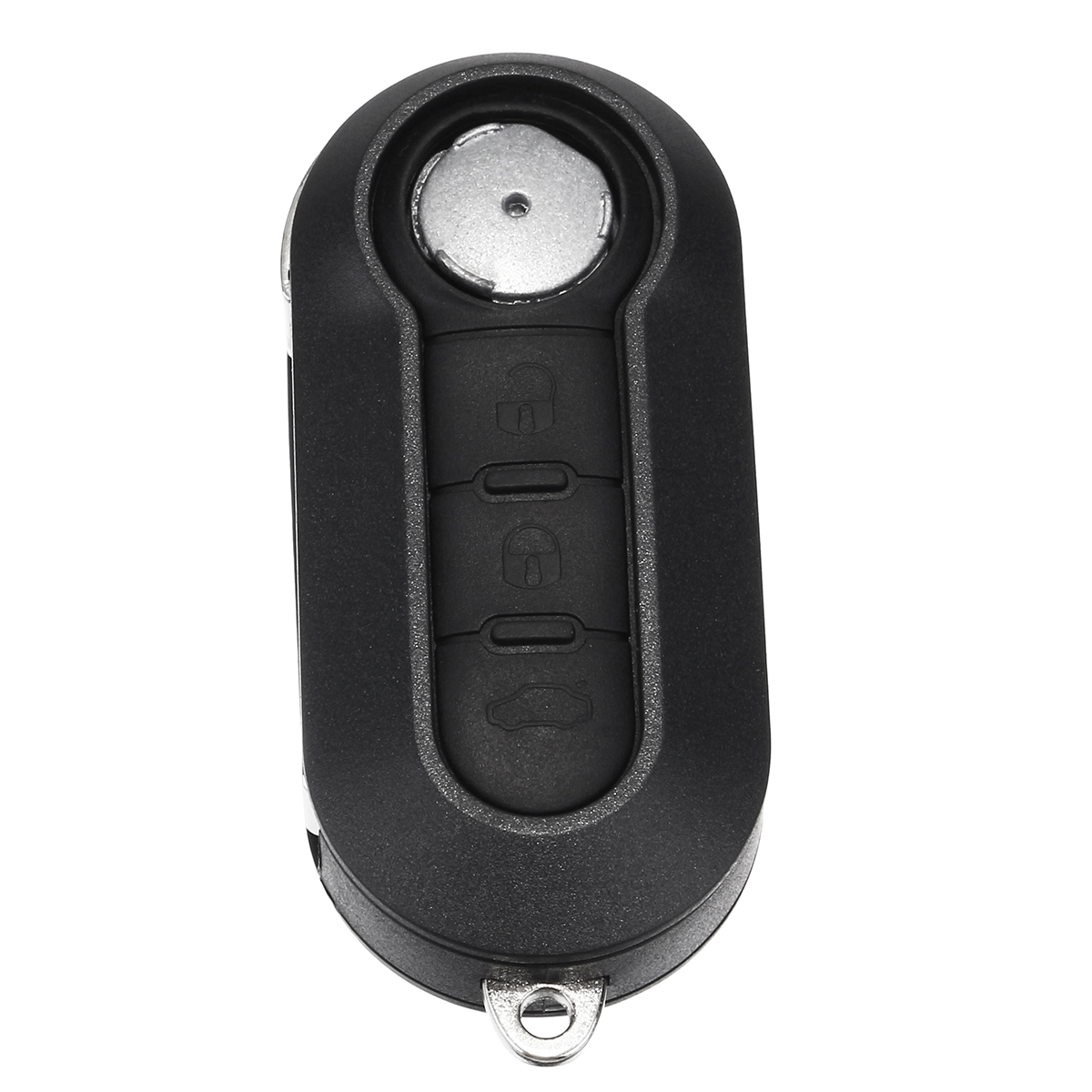 Car-3-Buttons-Remote-Flip-Key-Cover-Case-Shell-w-Blade--Battery-For-Fiat-500-1228618