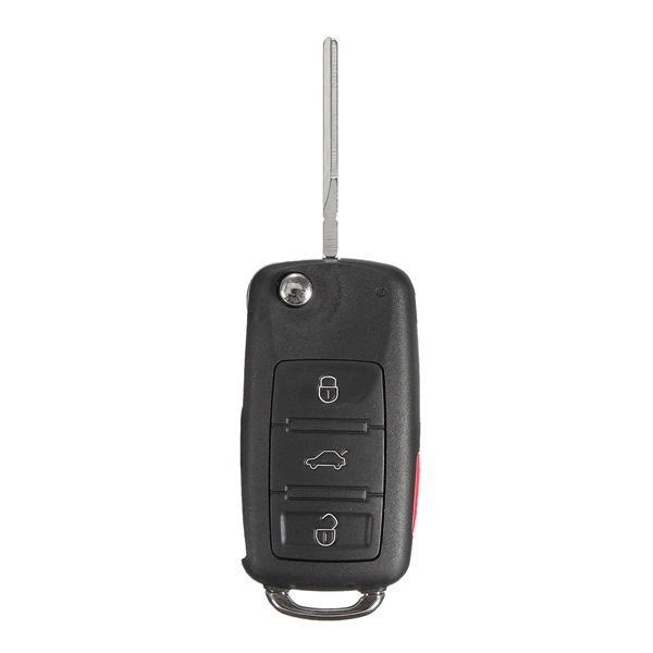 Car-4-Buttons-Remote-Key-Black-Shell-Case-Flip-Uncut-Blade-for-VW-Touareg-2004-2011-1067655