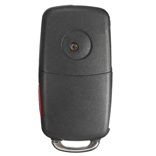 Car-4-Buttons-Remote-Key-Black-Shell-Case-Flip-Uncut-Blade-for-VW-Touareg-2004-2011-1067655