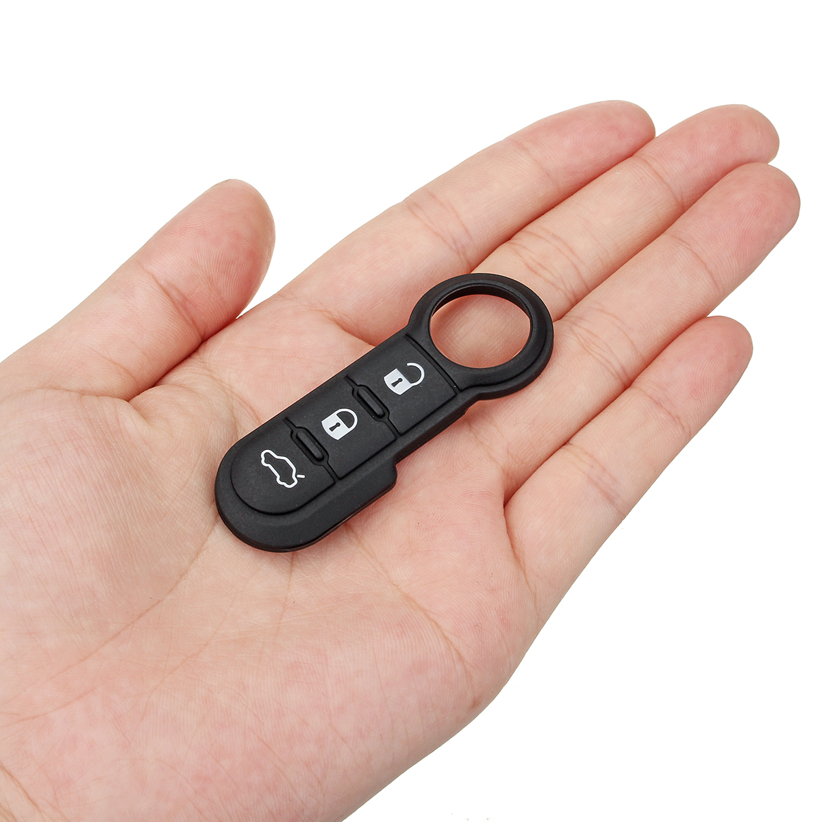 Car-Fob-Remote-Key-Case-3-Button-Rubber-Pad-For-Fiat-500-Panda-Abarth-Punto-1561202