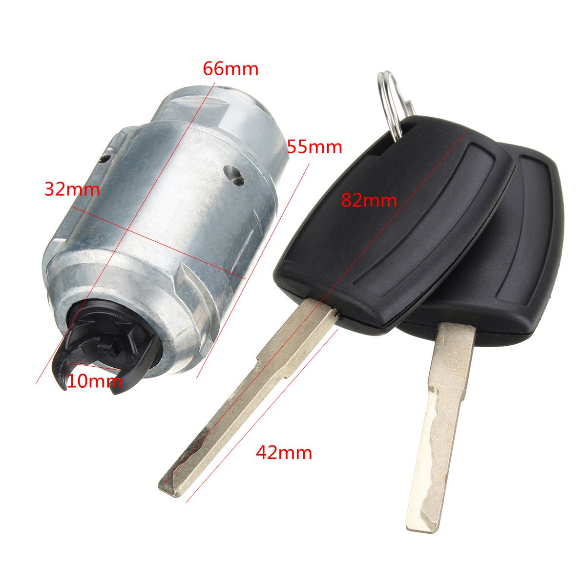 Car-Hood-Bonnet-Release-Lock-Repair-Kit-With-2-Keys-For-Ford-Focus-II-Mk2-2004-2012-1400695