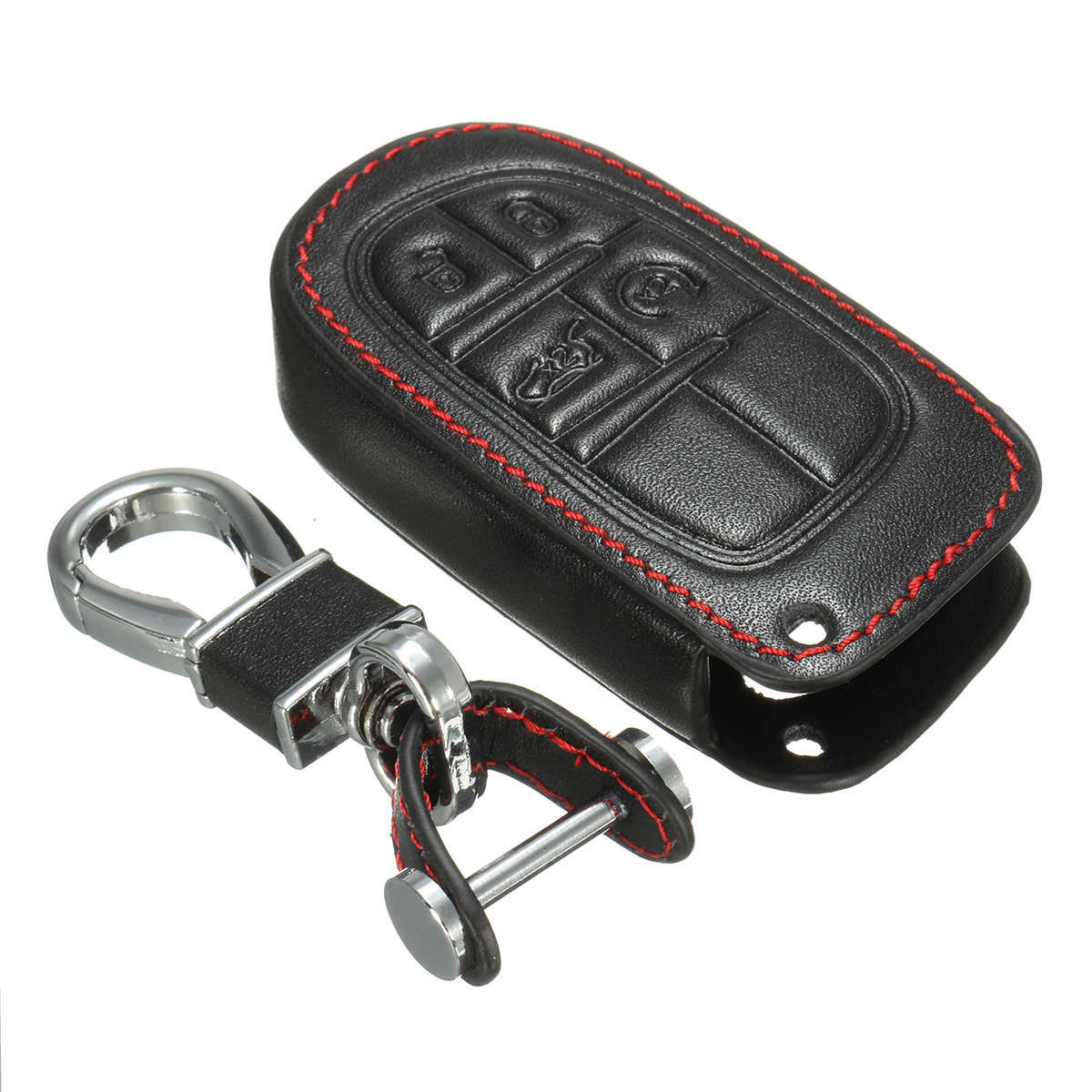 Car-Key-Case-Cover-4-Buttons-PU-Leather-Key-FOB-Case-Cover-For-Jeep-Grand-Chrysler-300-Dodge-1169968