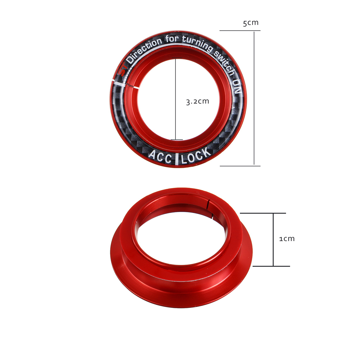 Car-Key-Hole-Switch-Ring-Circle-Cover-Trim-For-Ford-Focus-1685797