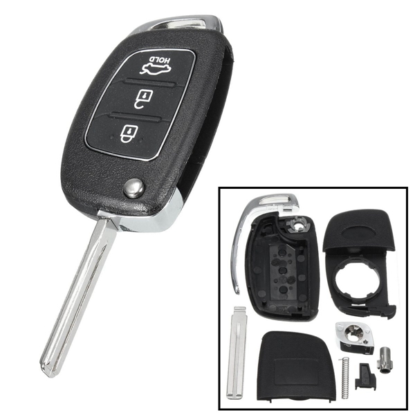 Car-Remote-Key-Case-Fob-3-Button-Flip-Key-Shell-Left-Fold-for-Hyundai-Santa-Fe-13-14-PG180A-1076928