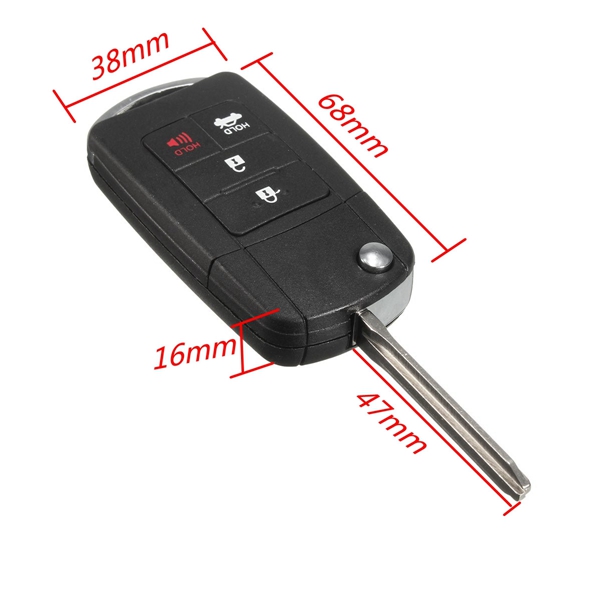 Car-Remote-Key-Uncut-Switch-Folding-Flip-Blank-Fob-Case-Shell-for-TOYOTA-CAMRY-1065613