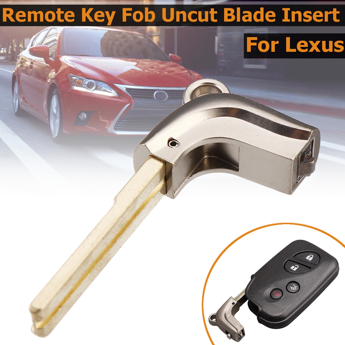 Emergency-Remote-Key-Fob-Uncut-Blade-Insert-for-Lexus-CT200h-IS250-IS350-GS350-1317105