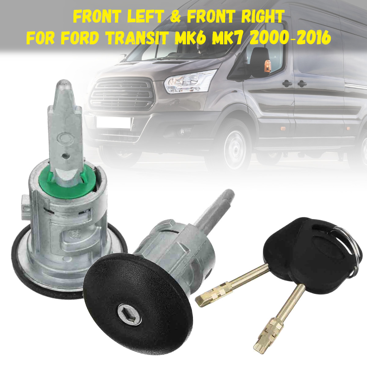 Front-Left-Right-Door-Lock-Barrels2-Key-for-Ford-Transit-MK6-MK7-2000-2016-1366761