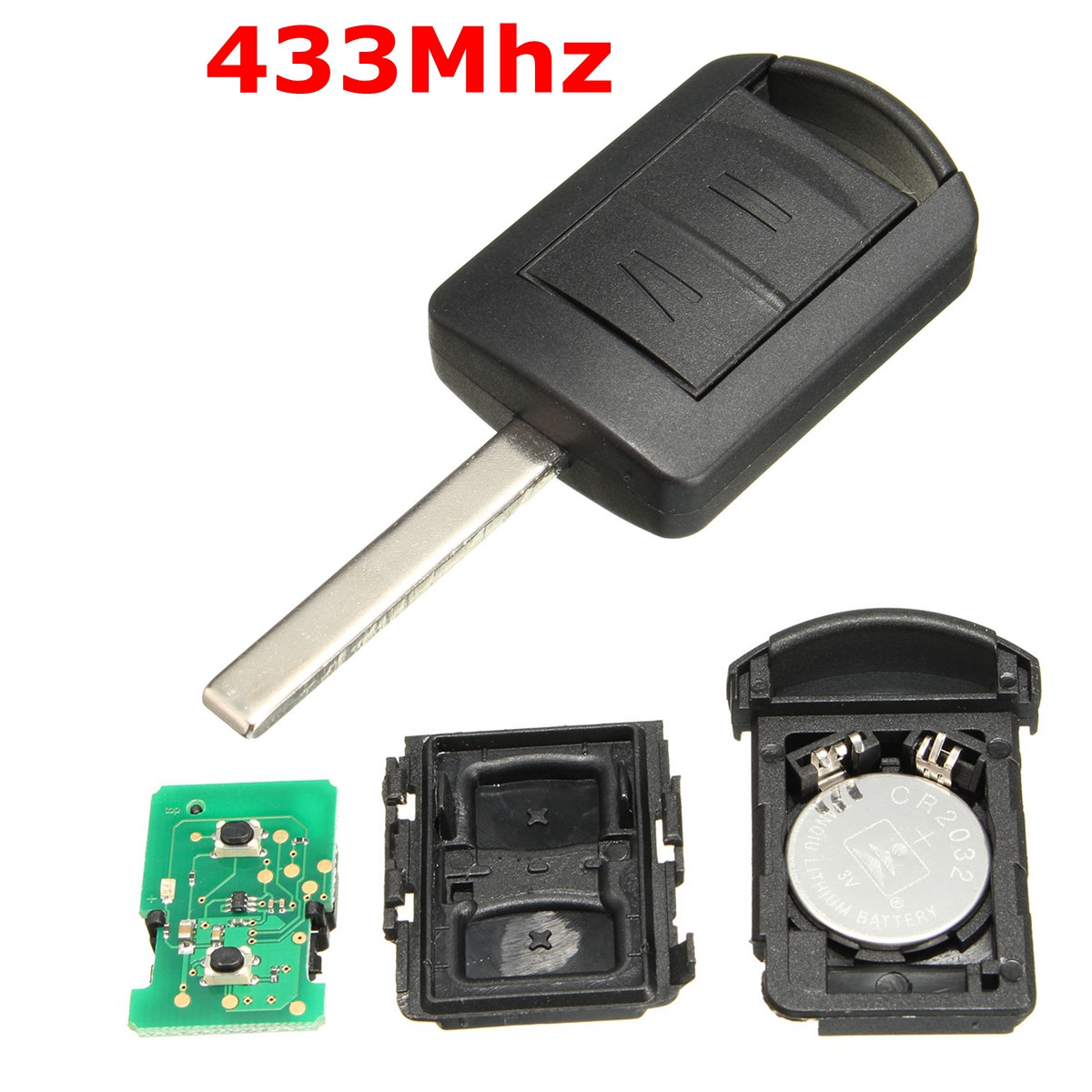 New-Replacement-2-Button-433Mhz-Remote-Key-Fob-For-Vauxhall-Corsa-C-Combo-Meriva-1009334