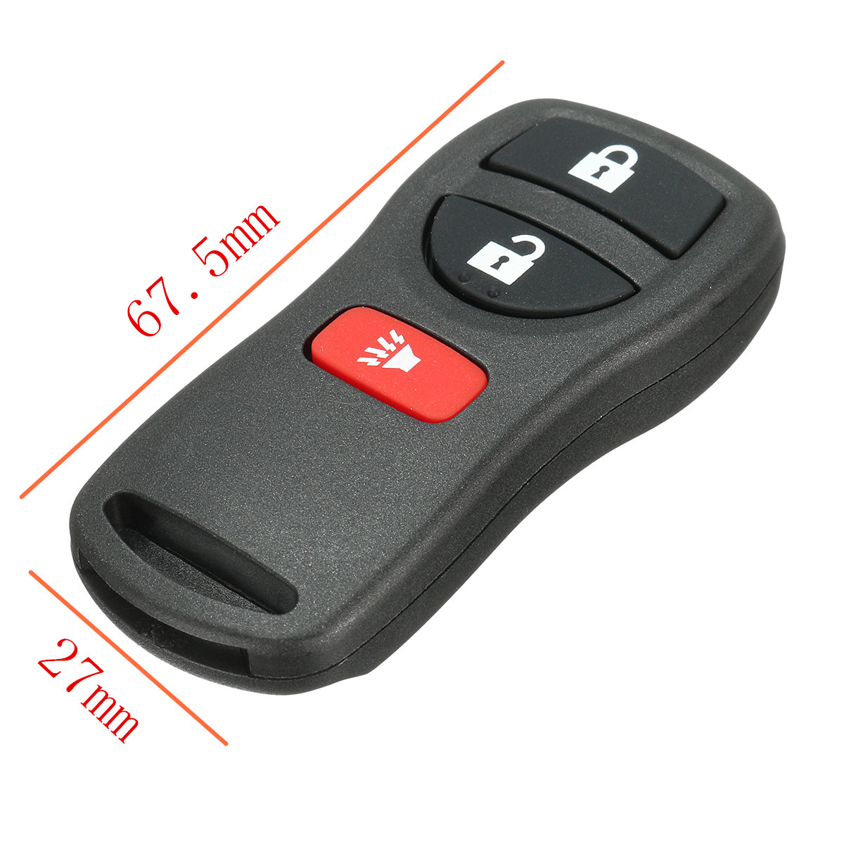 Remote-Key-Fob-46-Transponder-Chip-Key-315MHZ-For-Nissan-KBRASTU15-3-Button-1118594