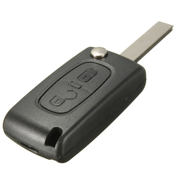 Remote-Key-ID46-2-Buttons-433MHz-Transponder-Chip-For-Peugeot-207-307-308-407-1007333