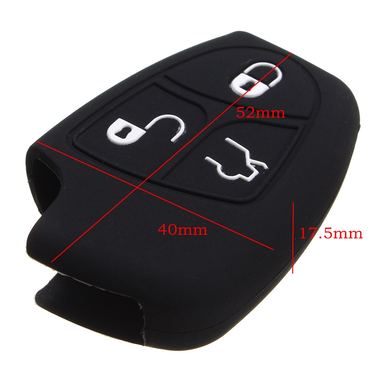 Silicone-3-Button-Car-Remote-Key-Fob-Case-Cover-For-Benz-CL500-CLK320-SLK55-1152867
