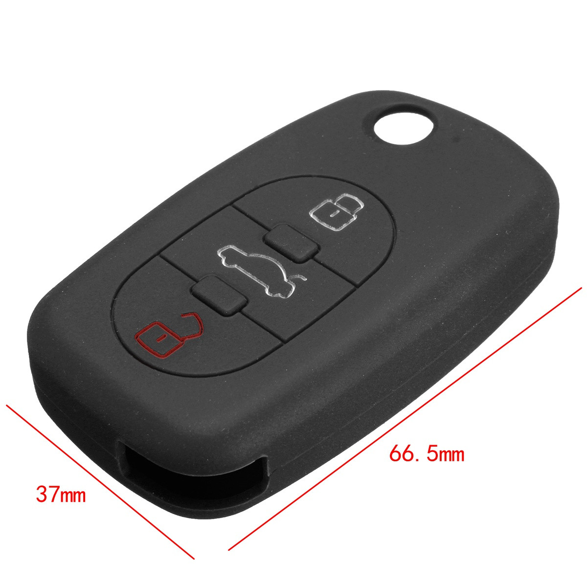 Silicone-3-Button-Flip-Remote-Key-Fob-Case-Cover-For-Audi-A2-A3-A4-A6-A8-1437258