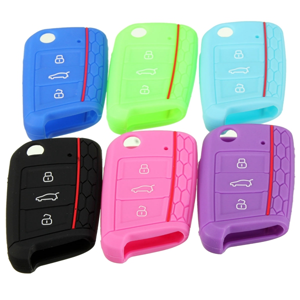 Silicone-Arabesquitic-Protection-Car-Key-Cover-Case-For-2014-2015-VW-Golf-MK7-990988