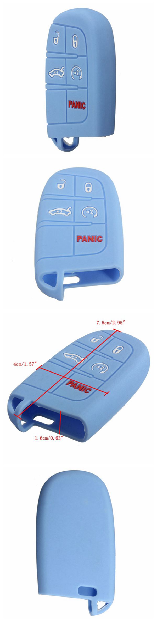 Silicone-Car-Key-Case-Cover-Fob-Shell-5-Button-Remote-for-Jeep-Chrysler-Dodge-Fiat-1007664