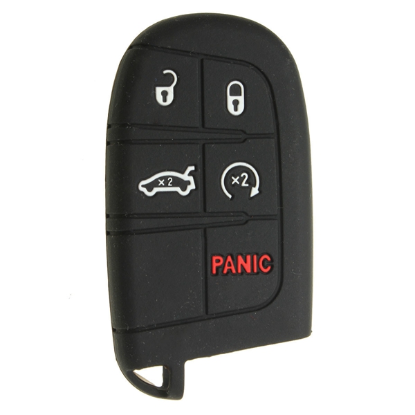 Silicone-Car-Key-Case-Cover-Fob-Shell-5-Button-Remote-for-Jeep-Chrysler-Dodge-Fiat-1007664