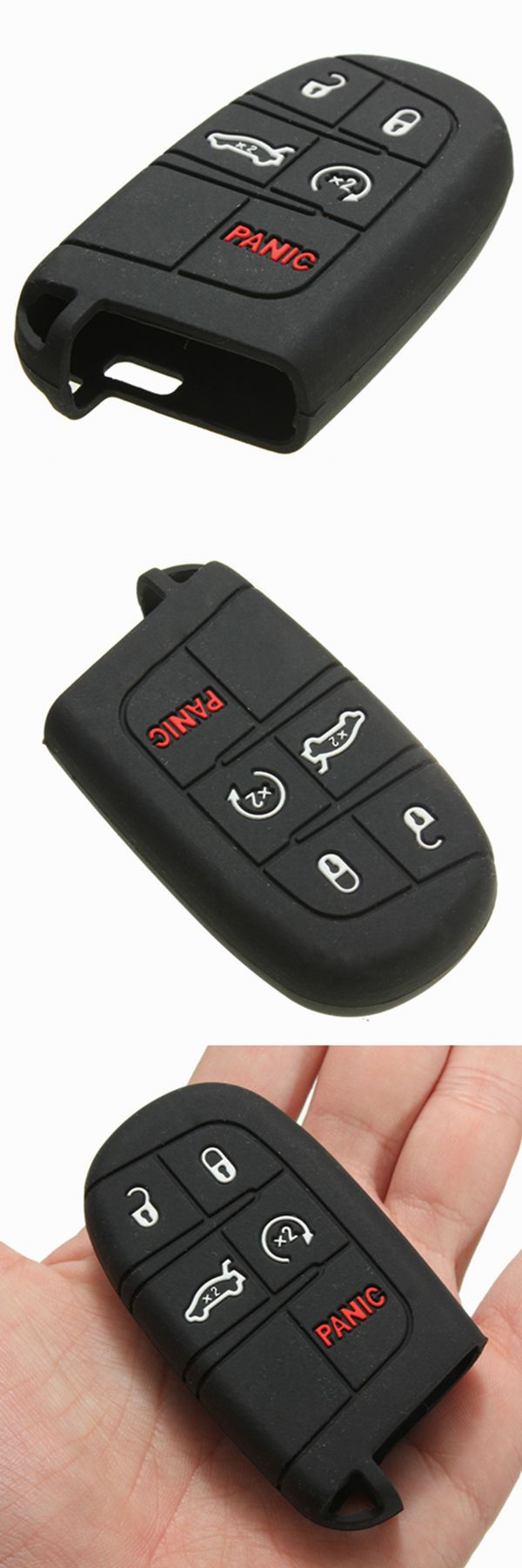 Silicone-Car-Key-Case-Cover-Fob-Shell-5-Button-Remote-for-Jeep-Chrysler-Dodge-Fiat-1007664