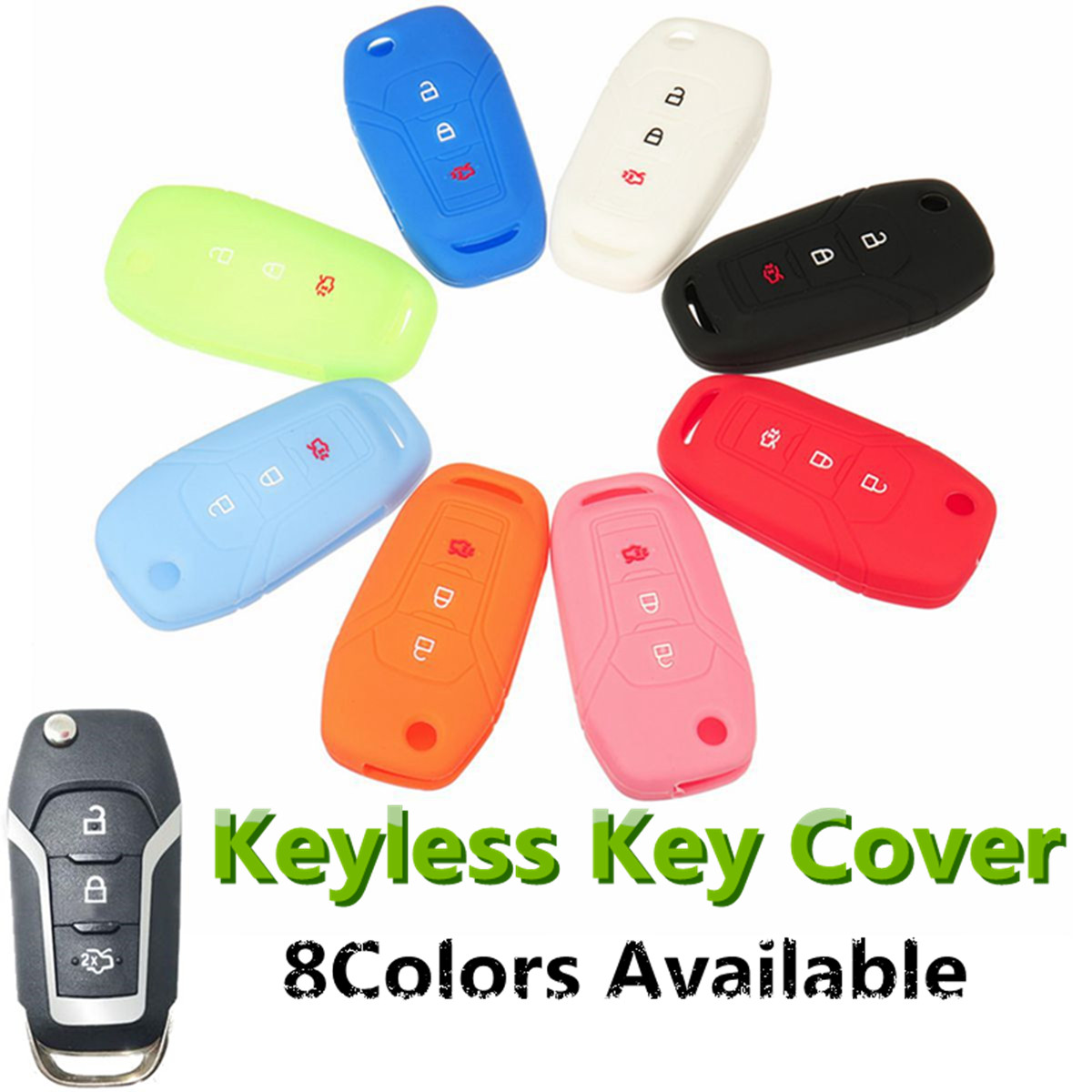 Silicone-Remote-Key-case-cover-For-Ford-Mondeo-F250-F350-F450-F550-Fusion-2017-1208897