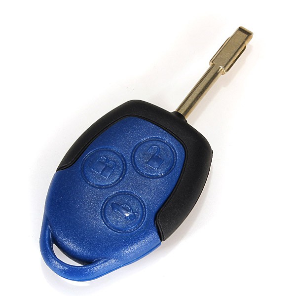 Transit-Connect-3-Button-Remote-Key-Blue-Case-with-Uncut-Blade-for-Ford-84398