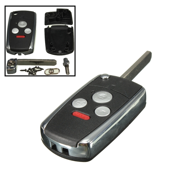 Uncut-Flip-Folding-Remote-Key-Keyless-Shell-Case-For-Honda-Accord-3-ButtonPanic-998082