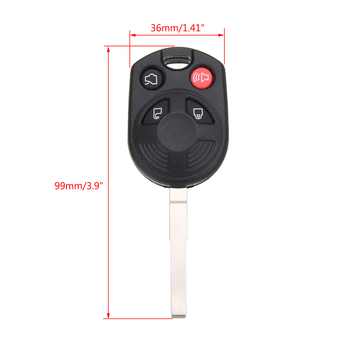 Uncut-Keyless-4-Button-Remote-Key-Case-Shell-Fob-For-C-Max-Escape-Focus-Transit-1220135