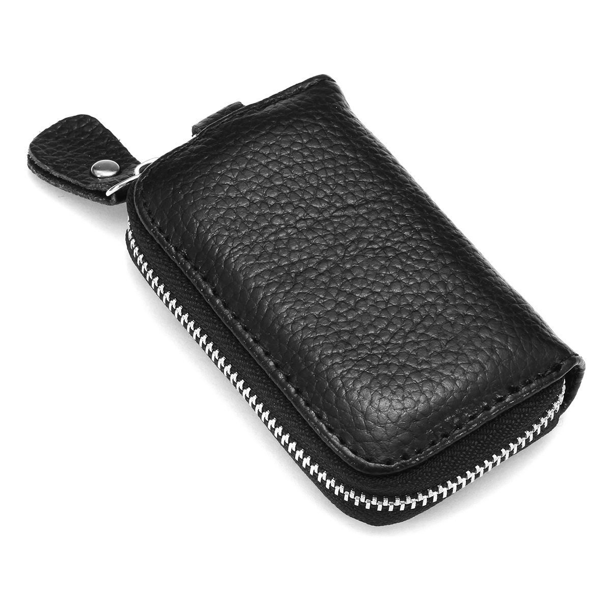 Universal-Car-PU-Leather-Smart-Remote-Key-Case-Holder-Bags-Fob-Black-1380109