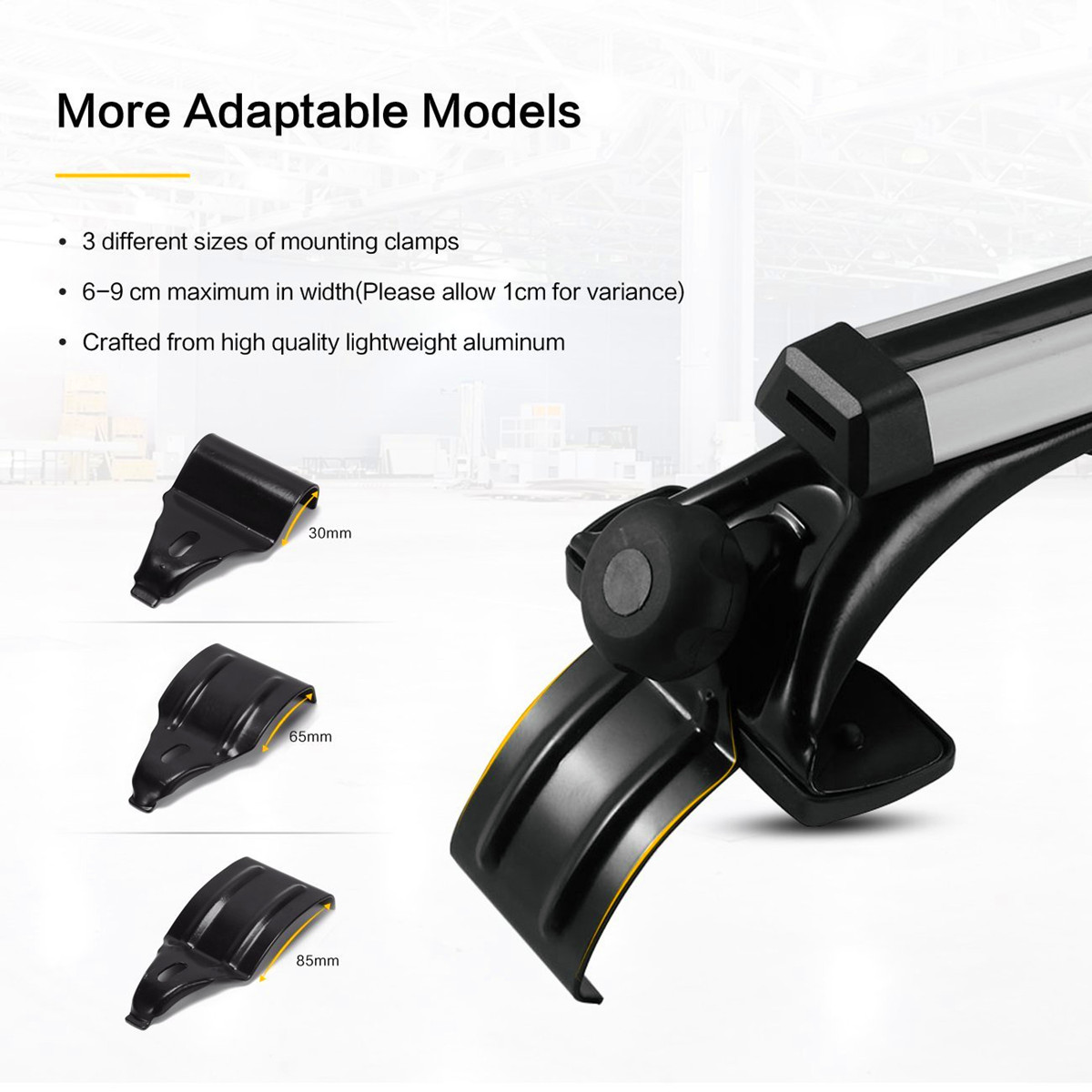 2PC-48quot-Window-Frame-Mount-Roof-Rack-Cross-Bar-For-Toyota-Scion-Mazda-Mitsubishi-1581374