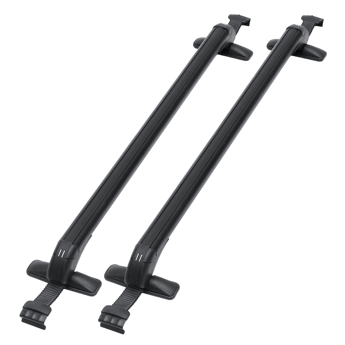 Pair-Universal-Roof-Rack-Cross-Bars-Luggage-Carrier-WRubber-Gasket-For-4dr-Car-1523284