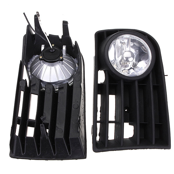12V-Fog-Light-Lamp-Bulb-Grille-Grill-Set-For-VW-GOLF-Rabbit-03-09-962813