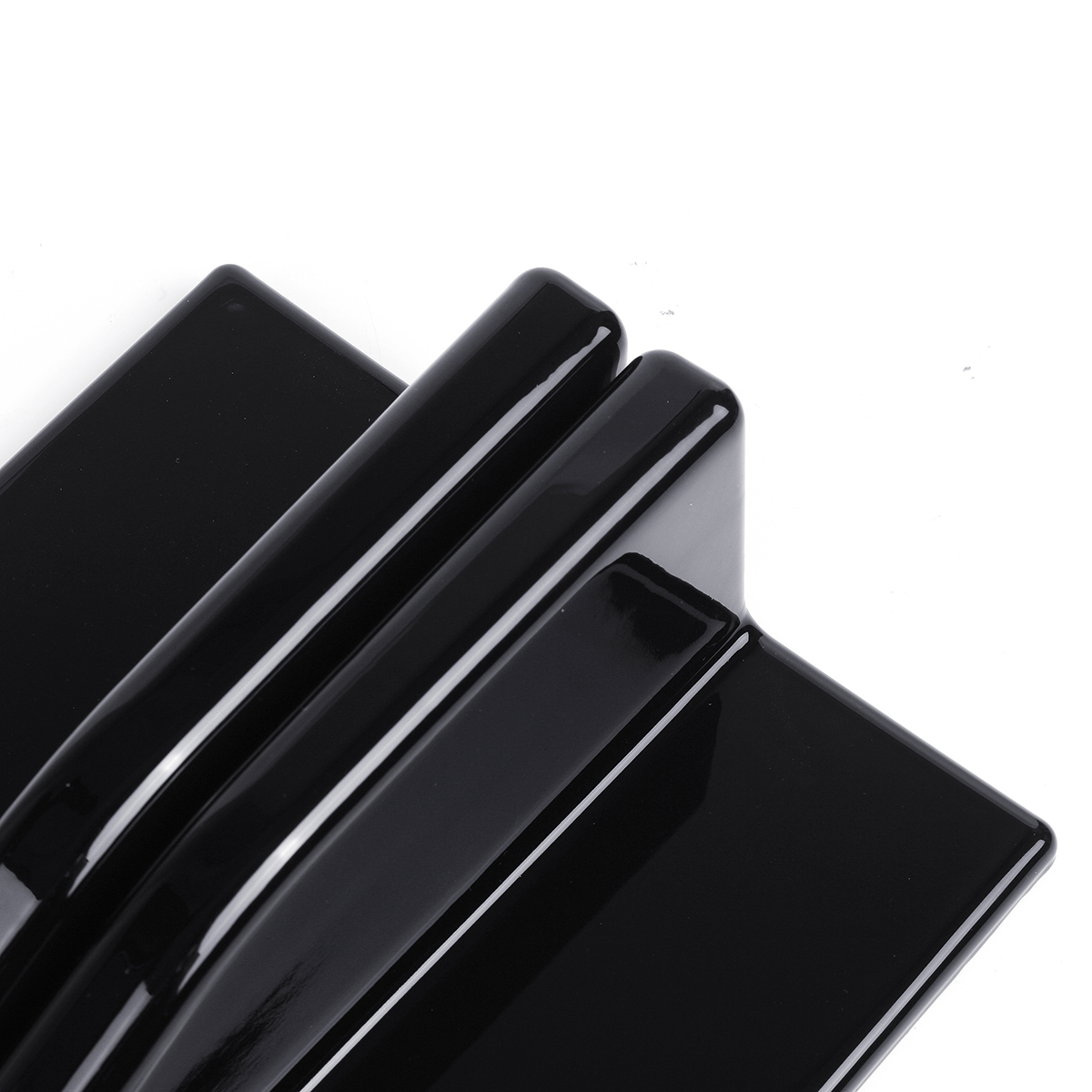 2-X-Universal-Car-Glossy-Black-Side-Skirt-Rocker-Splitters-Canard-Diffuser-Winglet-Wing-1552400