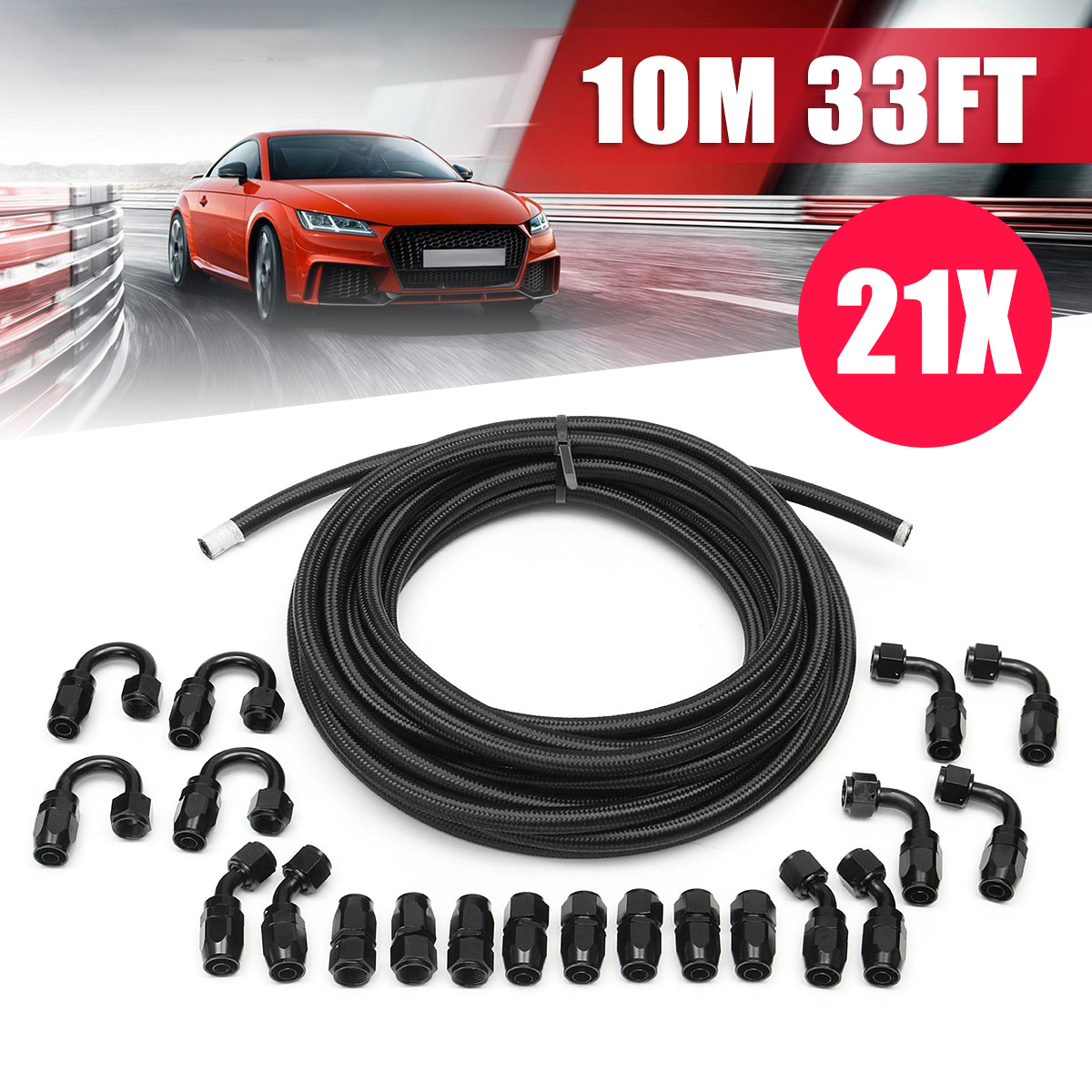 21PCS-AN8-Braided-Hose-Line-and-45degree-Elbow-90-Degree-180degree-PTFE-Brake-Hose-End-Wire-Set-1526598