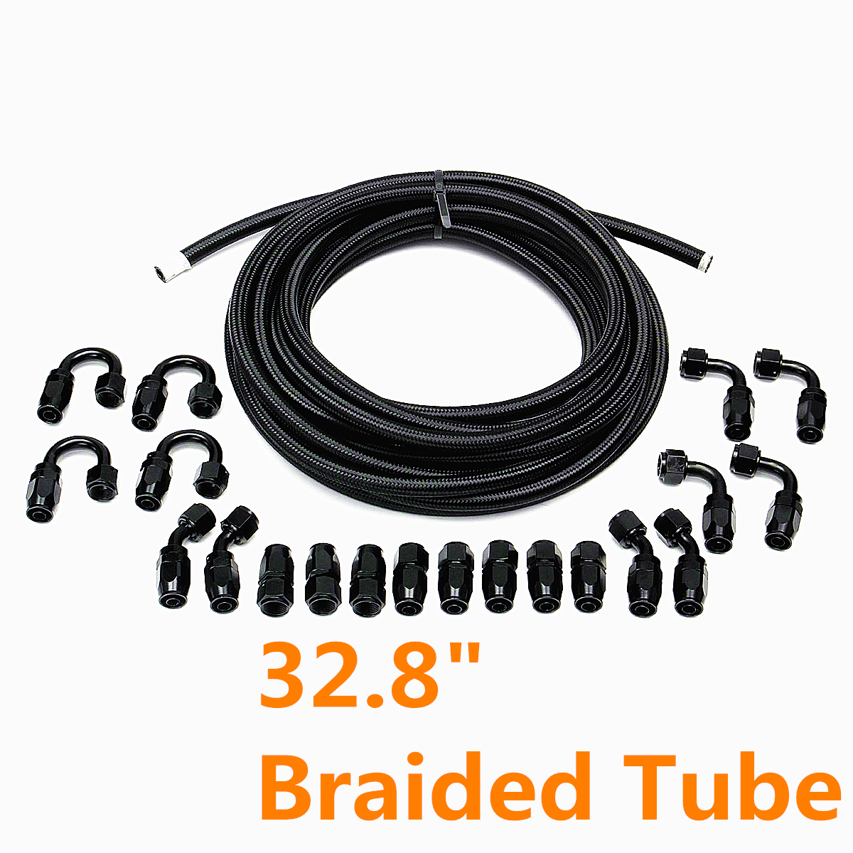 21PCS-AN8-Braided-Hose-Line-and-45degree-Elbow-90-Degree-180degree-PTFE-Brake-Hose-End-Wire-Set-1526598