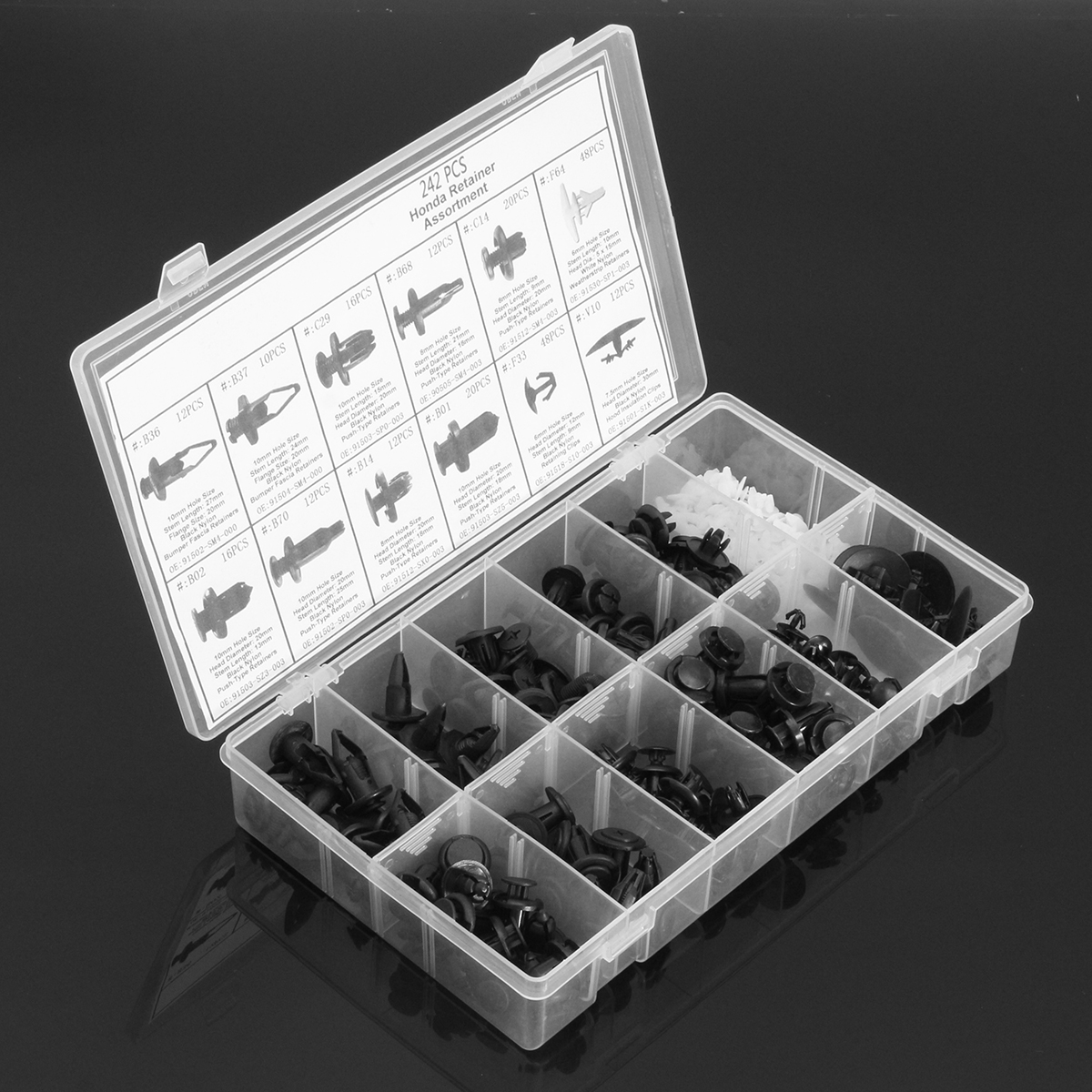 242pcs-Car-Body-Push-Retainer-Rivet-Trim-Clip-Panel-Moulding-Assortment-AU-1682302