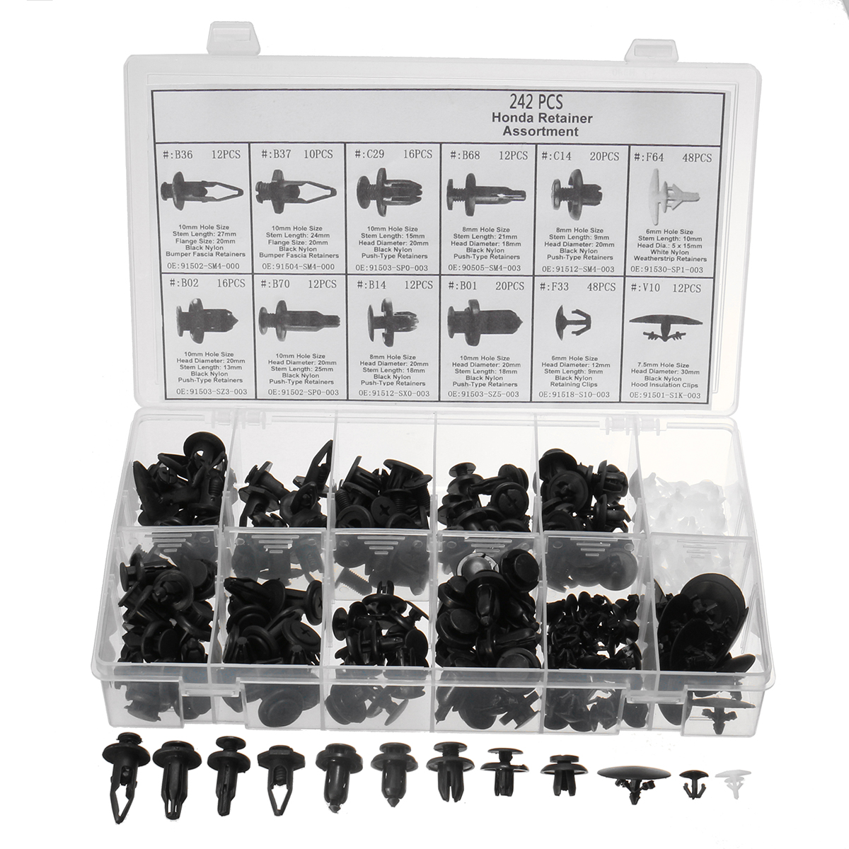 242pcs-Car-Body-Push-Retainer-Rivet-Trim-Clip-Panel-Moulding-Assortment-AU-1682302