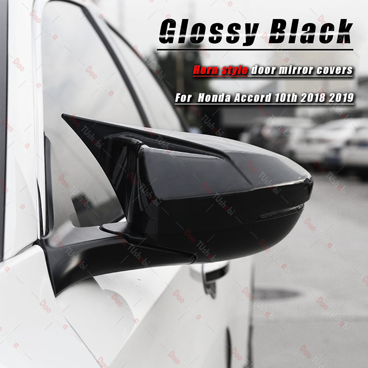 2PCS-Glossy-Black-Car-Mirror-Caps-Covers-For-Honda-Accord-2018-1549457