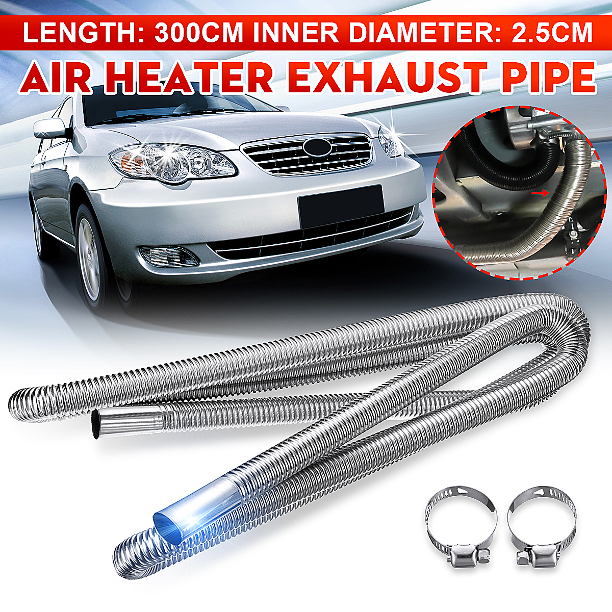 300cm-Stainless-Steel-Exhaust-Pipes-Car-Parking-Air-Heater-Tank-Diesel-Gas-Vent-Hose-1618849