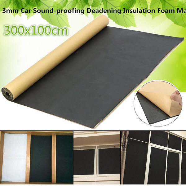 300cmx100cm-3mm-Car-Soundproof-Deadening-Heat-Insulation-Closed-Cell-Foam-1113348