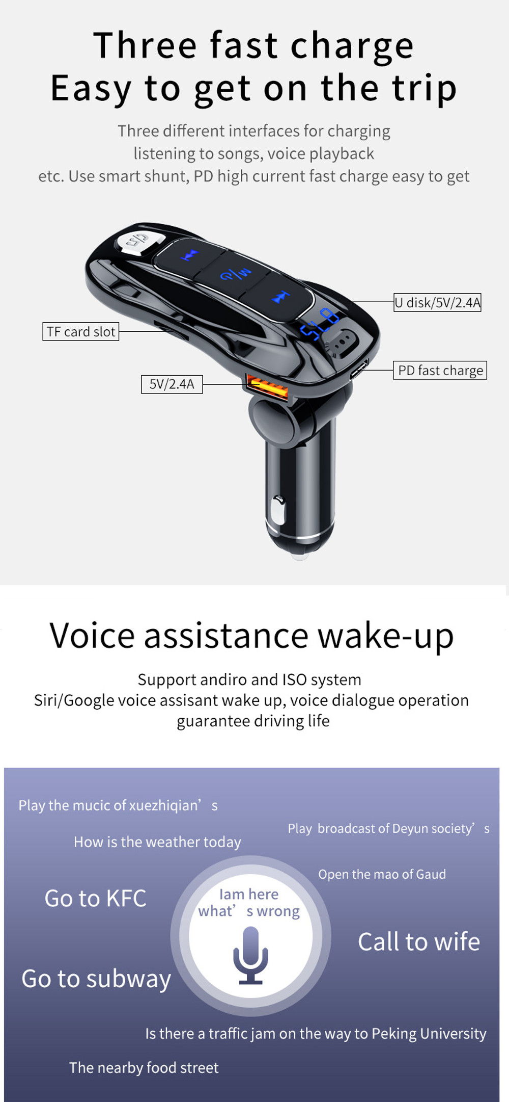 3BC55-bluetooth50-Wireless-Car-Charger-Multifunctional-Vehicle-Card-Mp3-Player-Handsfree-1629777
