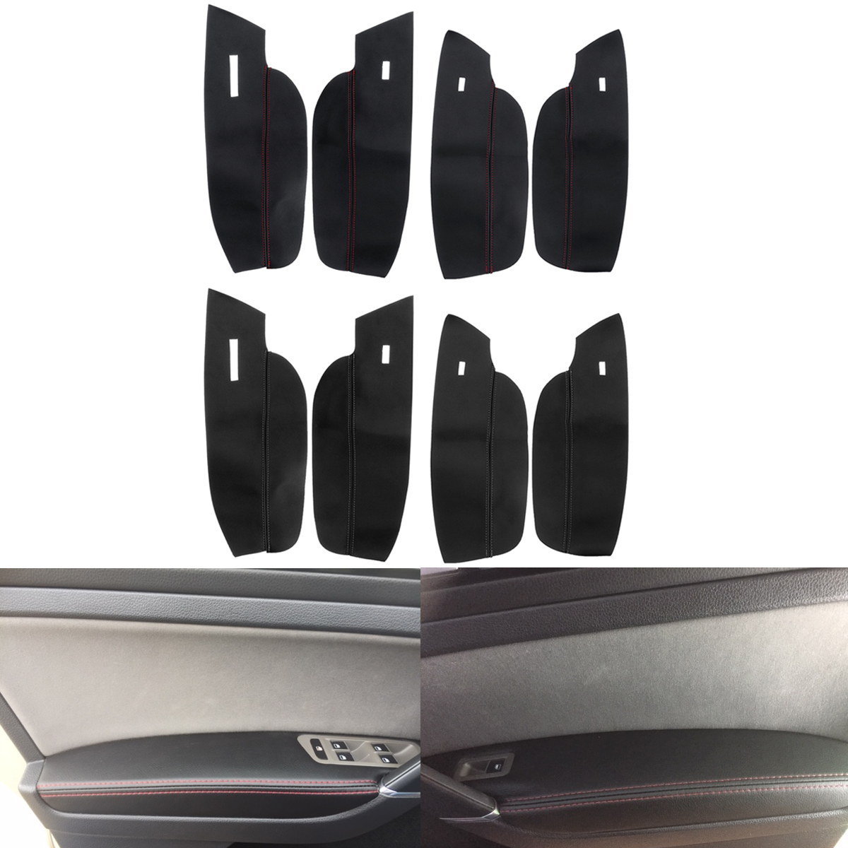 4Pcs-Car-Interior-Door-Armrest-Leather-Cover-LHD-For-VW-Golf-MK7-2014-2015-2016-1570700