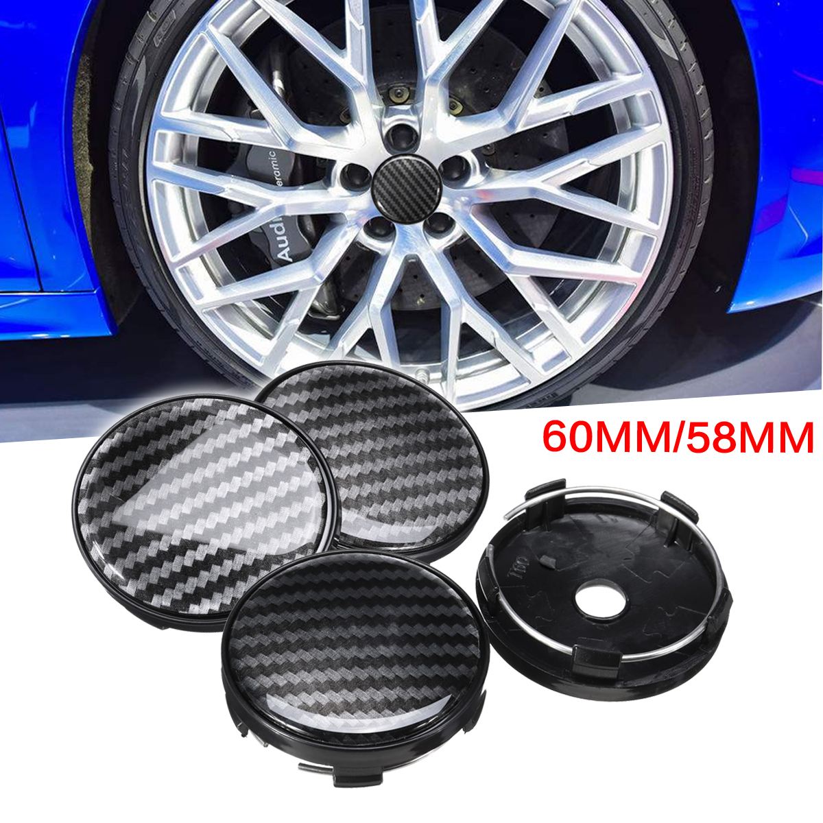 4pcs-Black-ABS-Carbon-Fiber-60mm58mm-Universal-Car-Wheel-Center-Cap-Cover-1509409