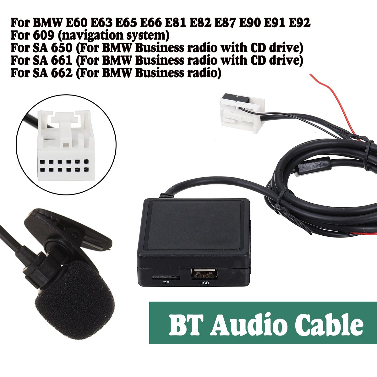 50-Audio-Car-bluetooth-HIFI-Module-AUX-Microphone-Cable-Adapter-Radio-Stereo-For-BMW-E60-E63-E65-E66-1635071