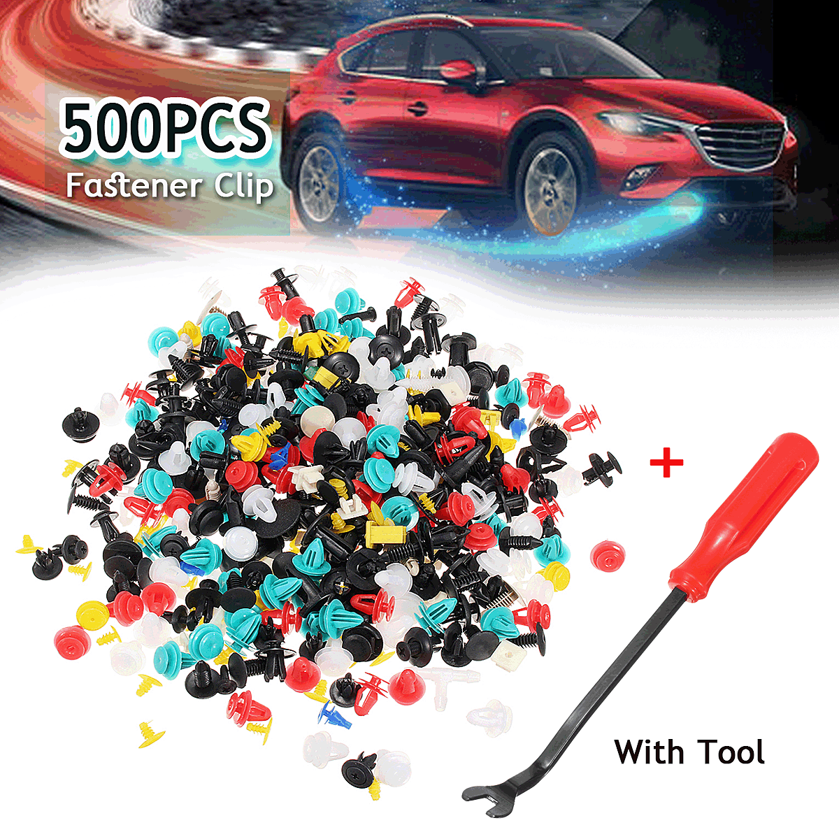 500pc-Push-Pin-Mixed-Door-Trim-Panel-Clip--Fastener-Bumper-Rivet-Retainer-1682305