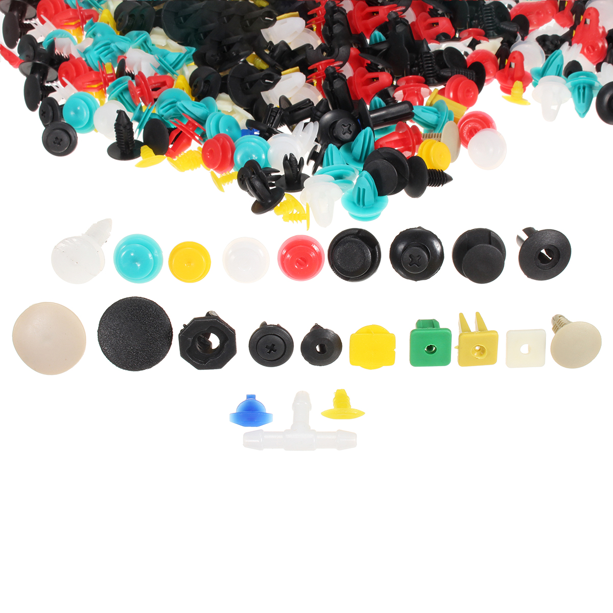 500pc-Push-Pin-Mixed-Door-Trim-Panel-Clip--Fastener-Bumper-Rivet-Retainer-1682305