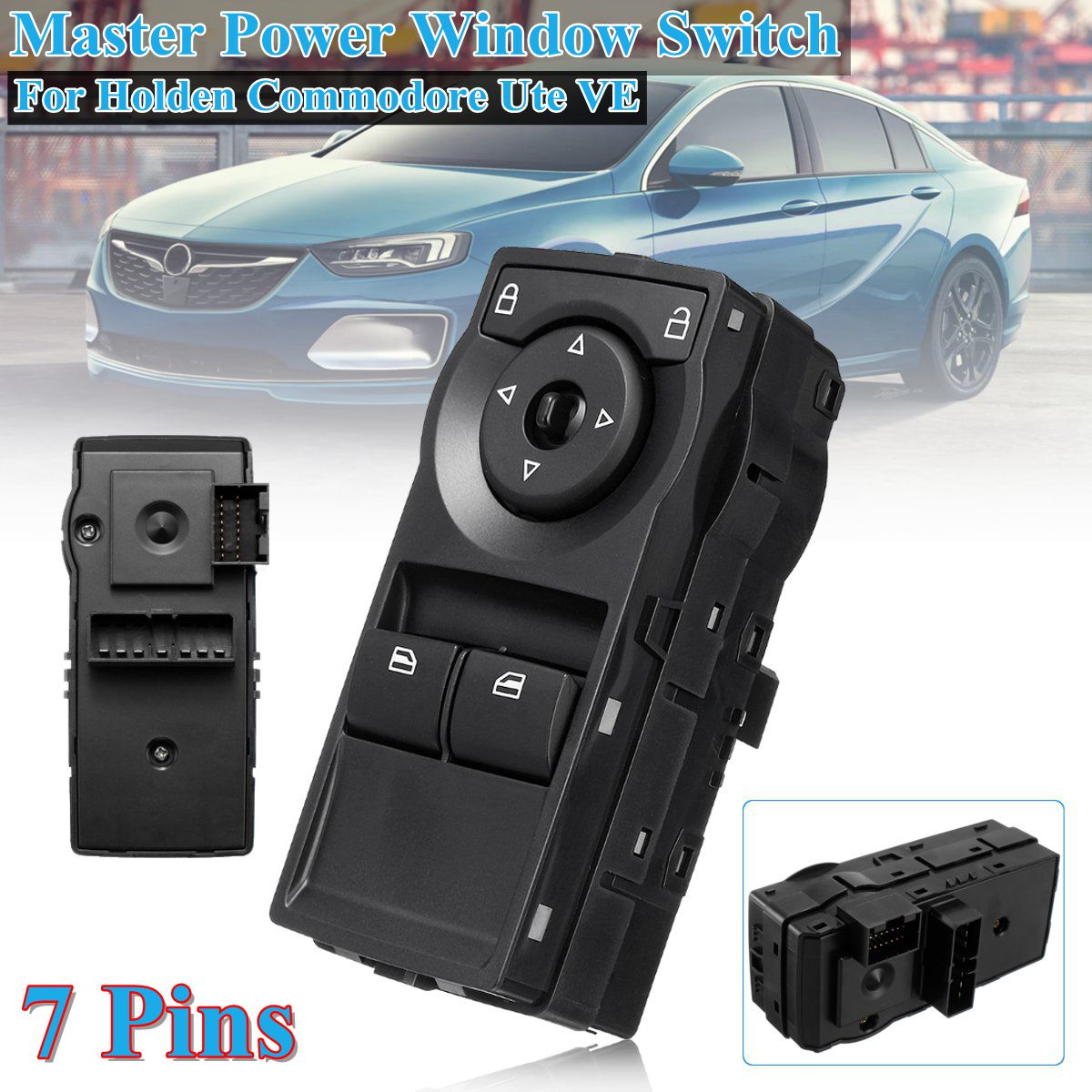7-Pins-12V-Black-ABS-Power-Window-Button-Switch-for-Holden-Commodore-Ute-VE-2006-2013-1519449