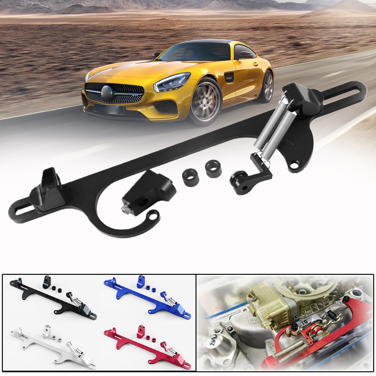 Billet-Aluminum-Throttle-Cable-Frame-Bracket-For-4500-Style-Series-Carbur-Etor-1551722
