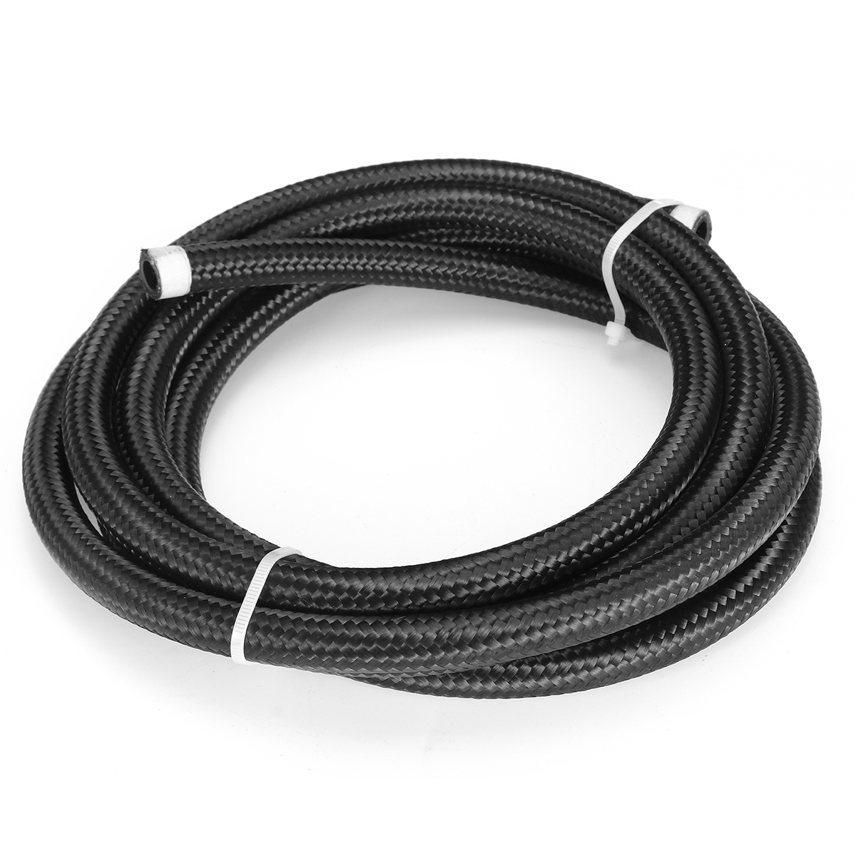 Braided-38-Fuel-Line-6AN-OilGasFuel-Hose-End-Fitting-Hose-Separator-Clamp-Kit-1630279