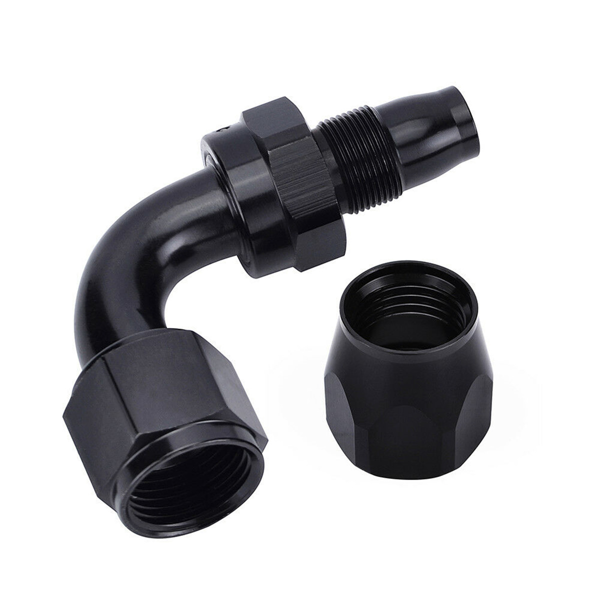 Braided-38-Fuel-Line-6AN-OilGasFuel-Hose-End-Fitting-Hose-Separator-Clamp-Kit-1630279