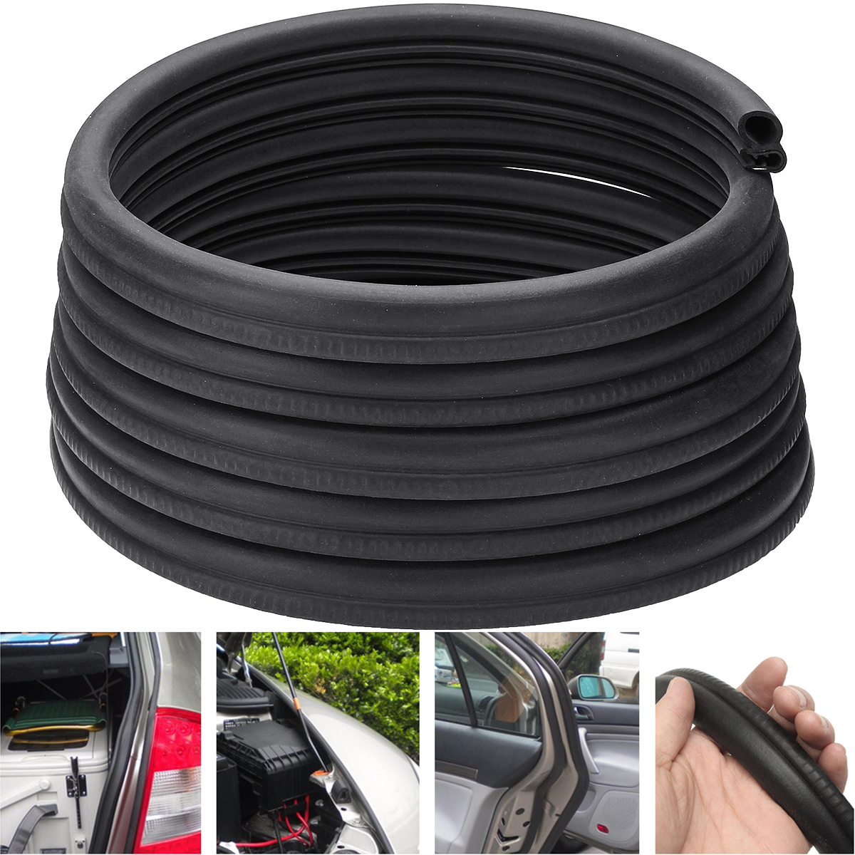 Car-Door-Edge-Trunk-Rubber-Seal-Strip-Trim-Soundproof-Panel-Guard-All-Weather-1477192